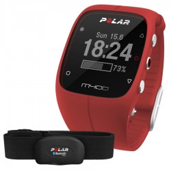 Reloj GPS Polar M400 + Cinta HR Rojo